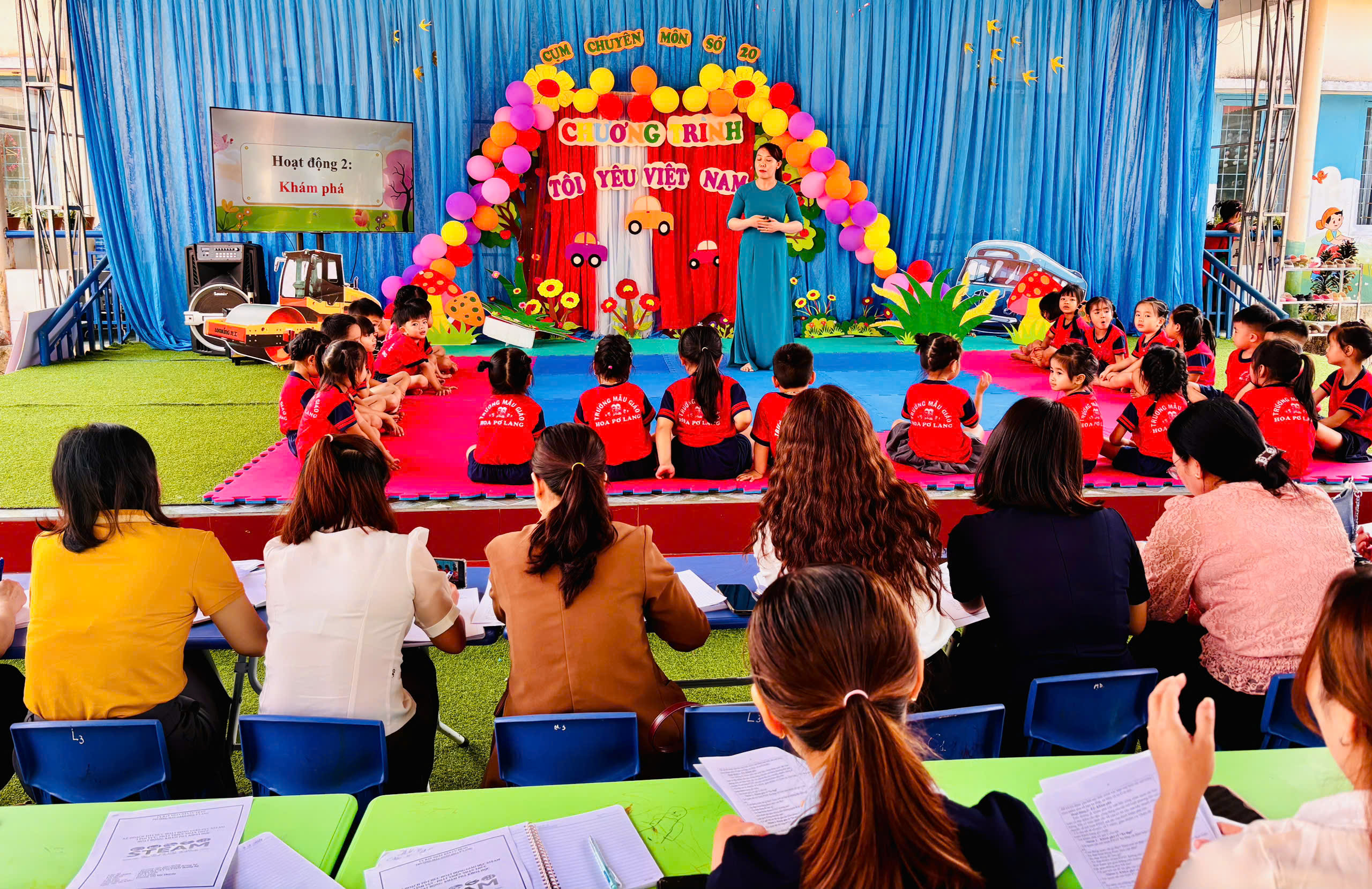 TRƯỜNG MẪU GIÁO HOA P’LANG THỰC HIỆN TIẾT DẠY CHUYÊN ĐỀ CỤM CHUYÊN MÔN SỐ 20